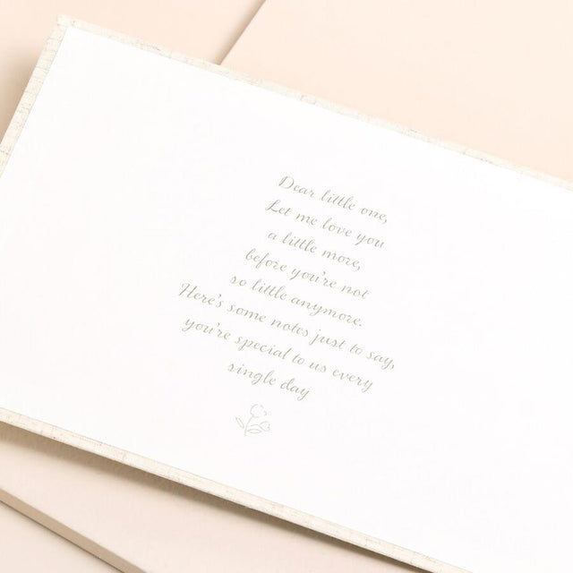 Baby Keepsake Journal Close Up