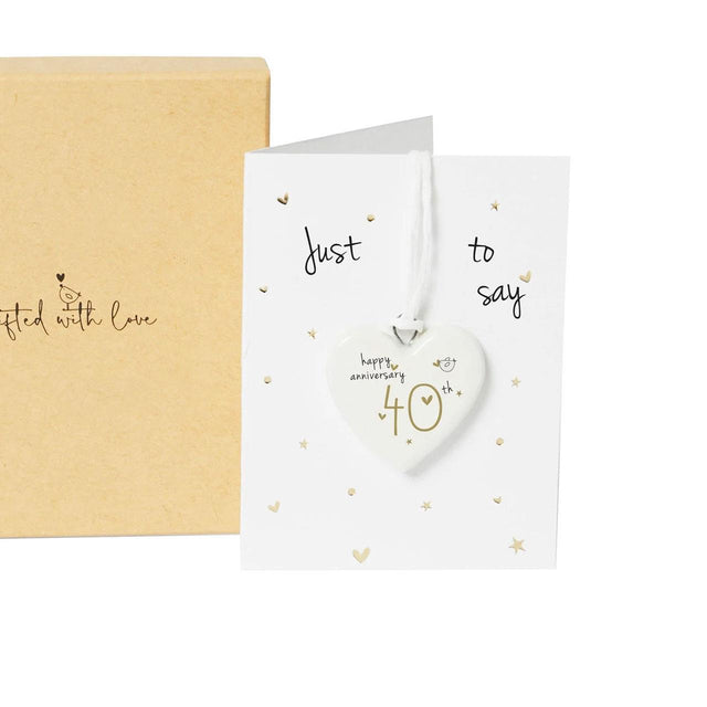 40th Anniversary Ceramic Decoration in Gift Box