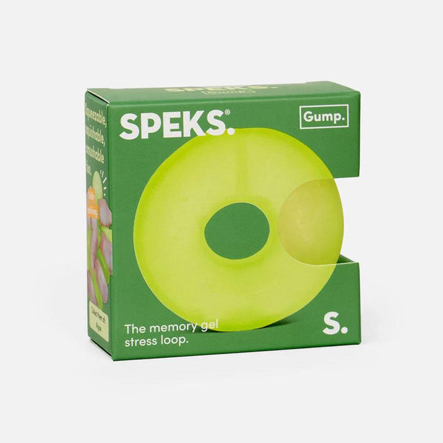 Algae Green Gump Loop Memory Gel Stress Ball in Box