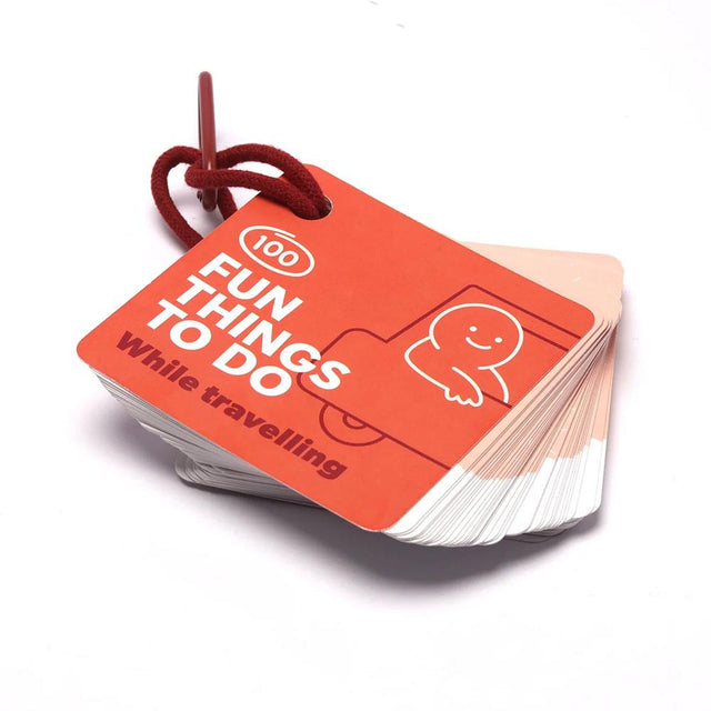 Fun Things To Do While Travelling Activity Cards Close Up