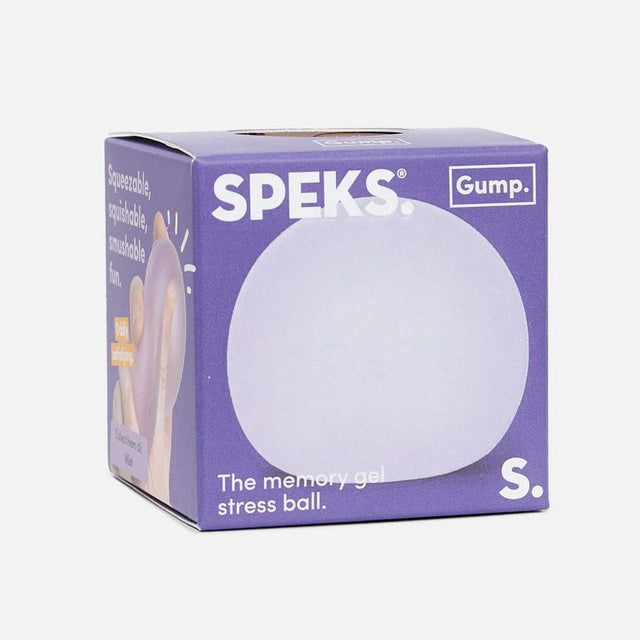 Mist Purple Gump Memory Gel Stress Ball in Box