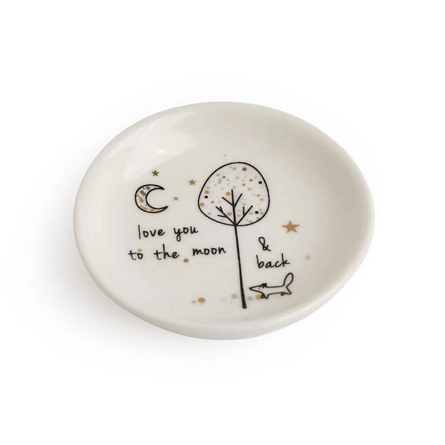 Love You To The Moon & Back Trinket Dish