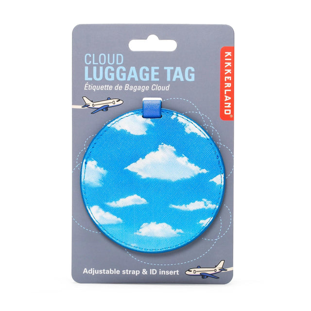 Cloud Luggage Tag on Card