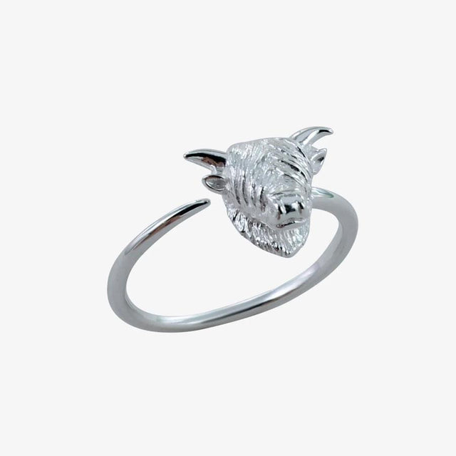 Reeves and Reeves Highland Cow Ring in Silver