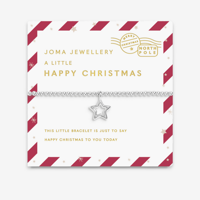 A Little Happy Christmas Children's Bracelet and Hair Clip Stocking Gift Set