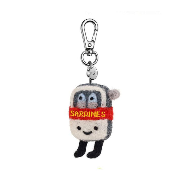 Suki The Can of Sardines Felt Keyring