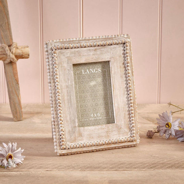 Small Mango Wood Beaded Photo Frame