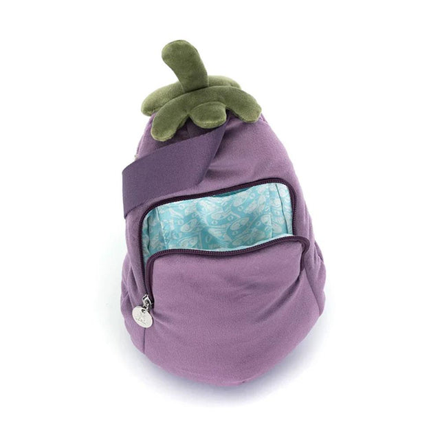 Jellycat Amuseables Aubergine Bum Bag ack Facing