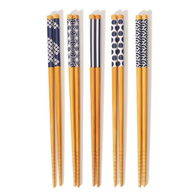 Japandi Bamboo Chopsticks Set Close Up