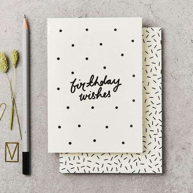 Polka Dot Birthday Wishes Card