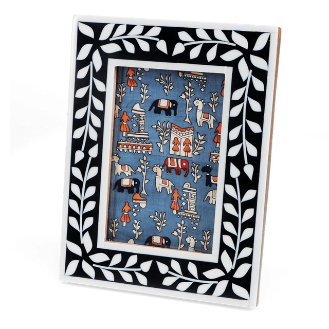 Navy Blue Resin Picture Frame Front Facing