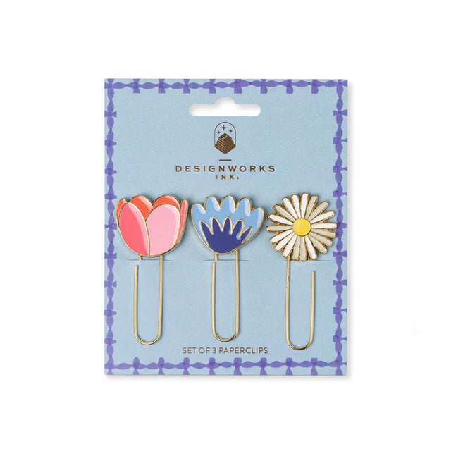 Floral Paperclips Set