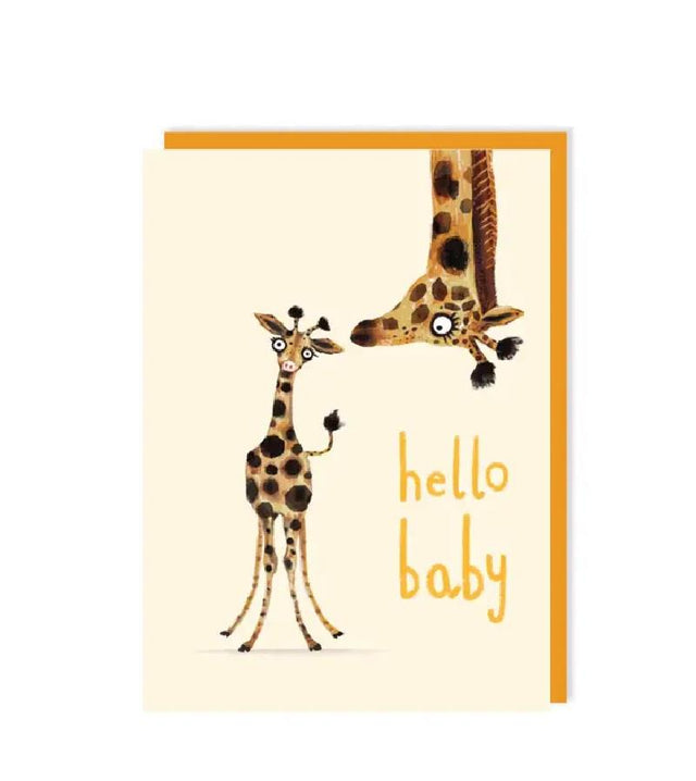 Hello Baby Giraffe Card