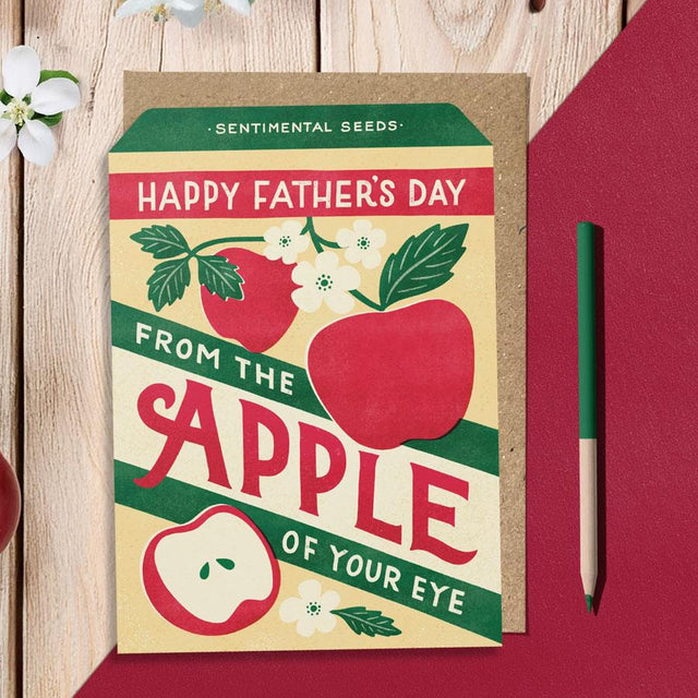 Apple Seed Packet Father's Day Card
