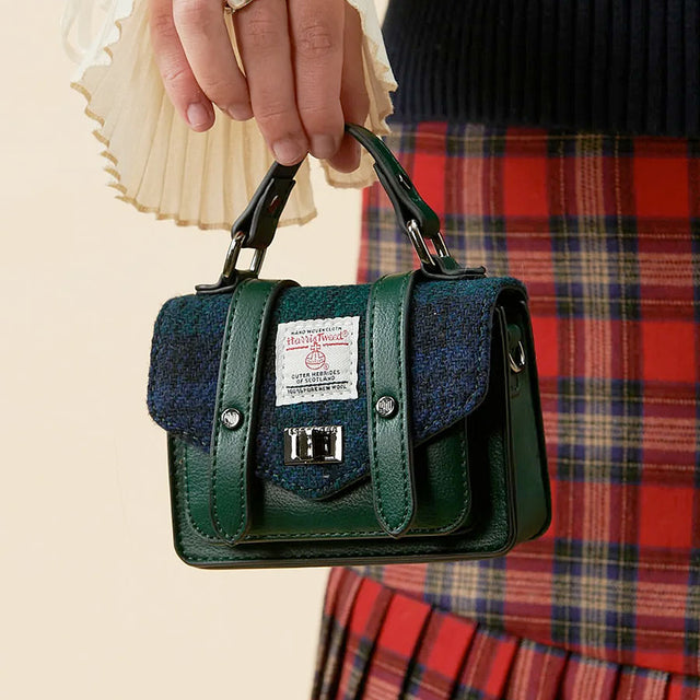 Black Watch Tartan Harris Tweed Wee Satchel