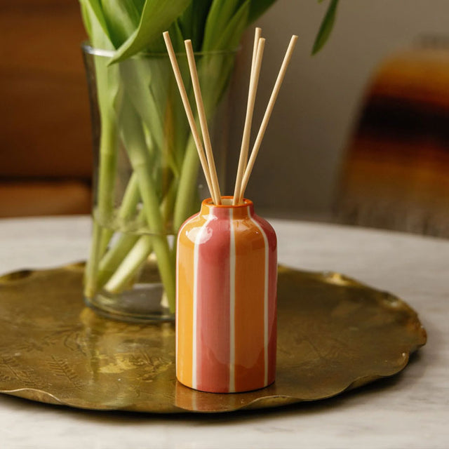 Orange Blossom Sun Ceramic Diffuser Close Up