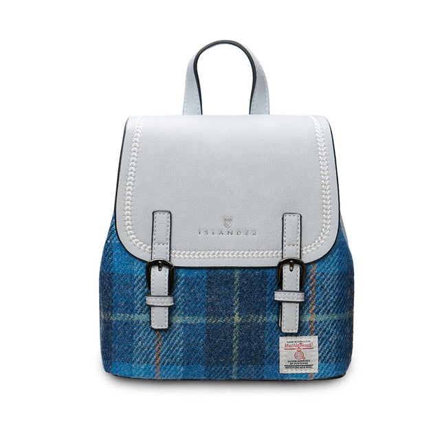Islander Harris Tweed Blue Tartan The Mini Jura Backpack
