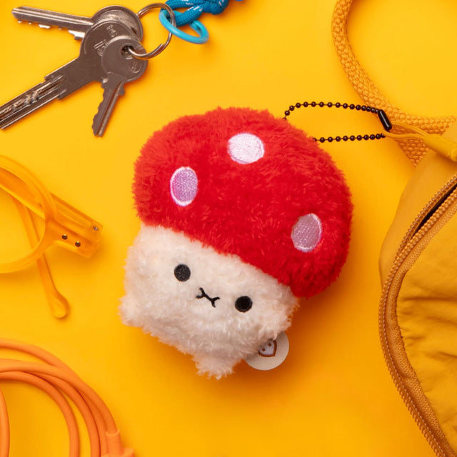 Ricemogu Mushroom Keyring in Situ