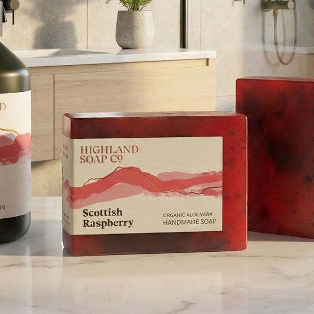 Wild Scottish Raspberry Organic Soap Bar