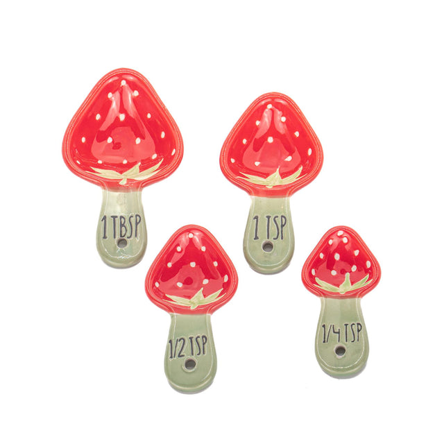 Strawberry Measuring Spoons Close Up