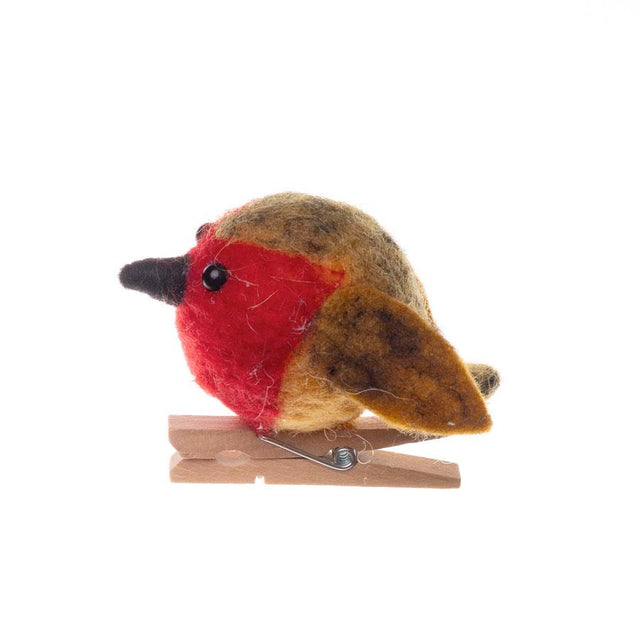 Felt Robin on Peg