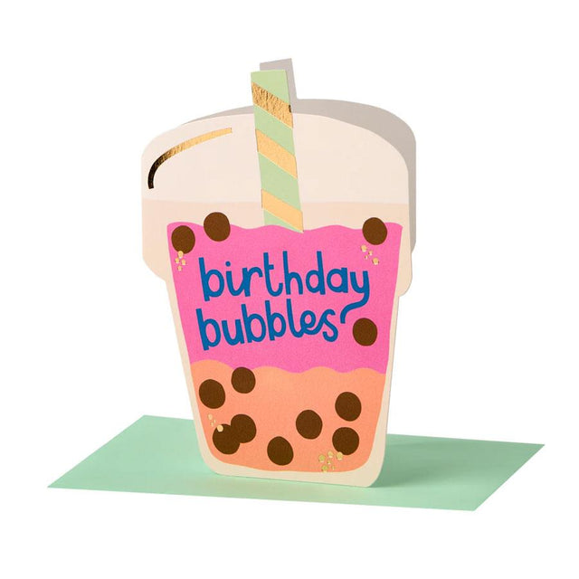 Birthday Bubbles Bubble Tea Card