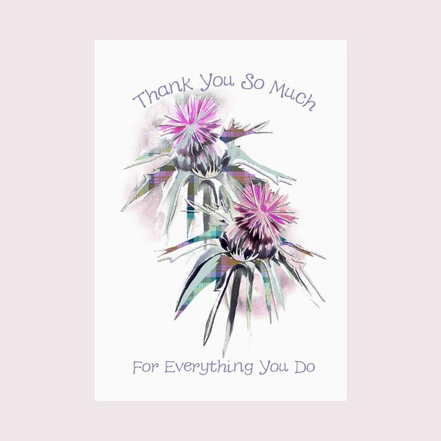 Thank You Thistle Card