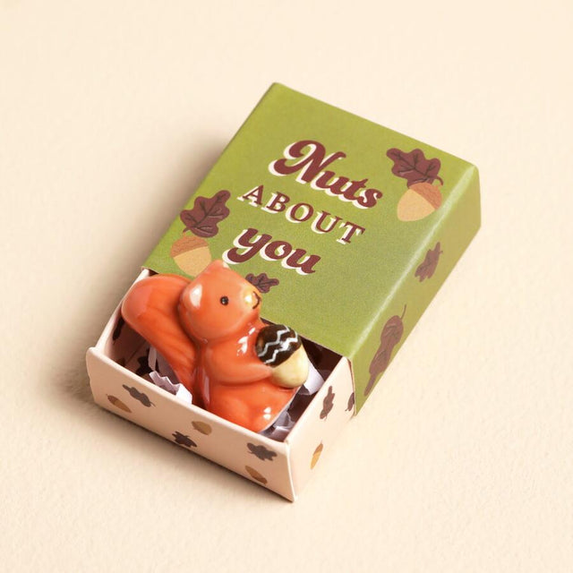 Squirrel Matchbox Ceramic Token