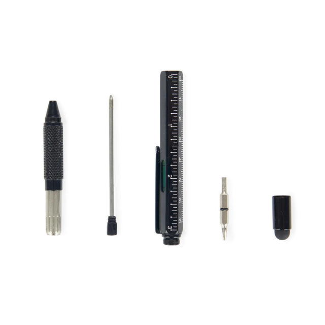 The Architect Black Multi Tool Pen Close Up