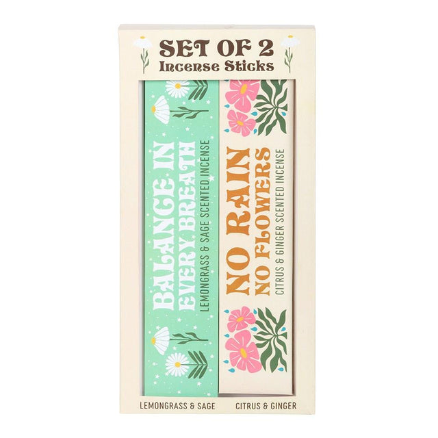 No Rain, No Flowers Incense Stick Box Set
