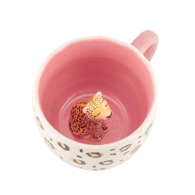 Surprise Leopard Mug Close Up