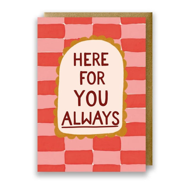 Geometric Here For You Always Sympathy Card