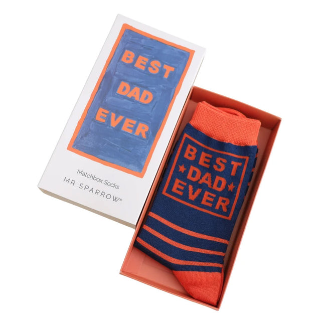 Best Dad Ever Men's Socks in Matchbox