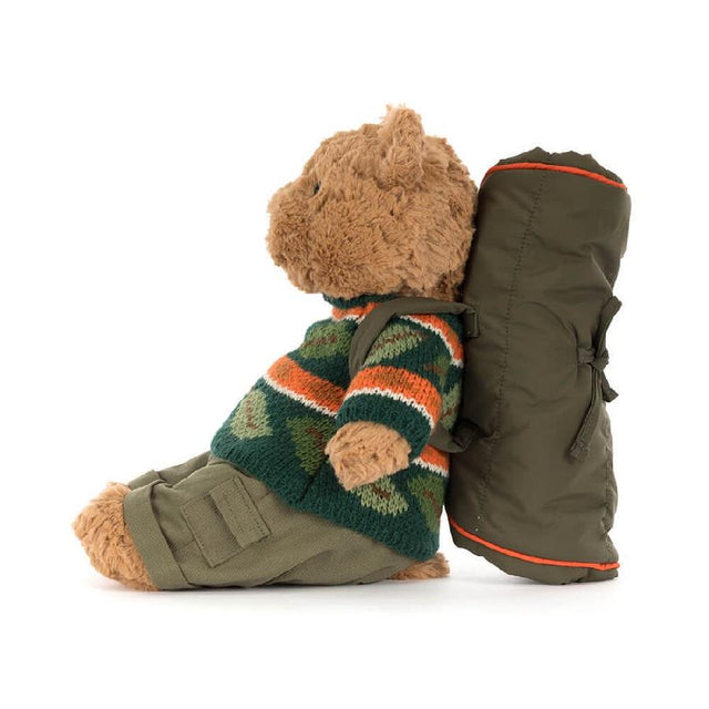 Jellycat Bartholomew Bear Hiking Outfit Side Facing