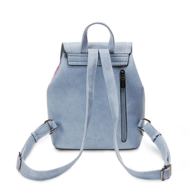 Pink and Blue Tartan The Jura Harris Tweed Backpack
