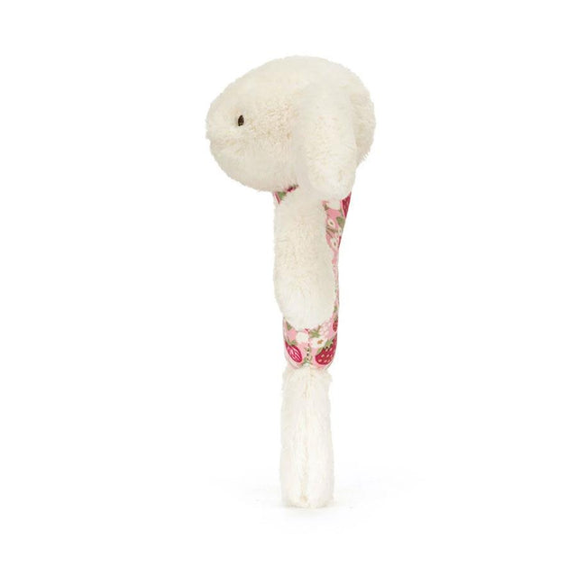 Blossom Cream Bunny Berry Ring Rattle Side Facing