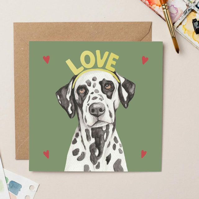 Dalmatian Love Card