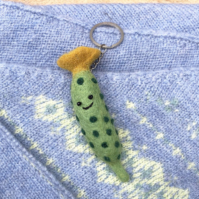 Gherkin Felt Keyring