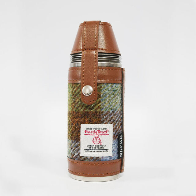Harris Tweed Hunting Flask in MacLeod Tartan