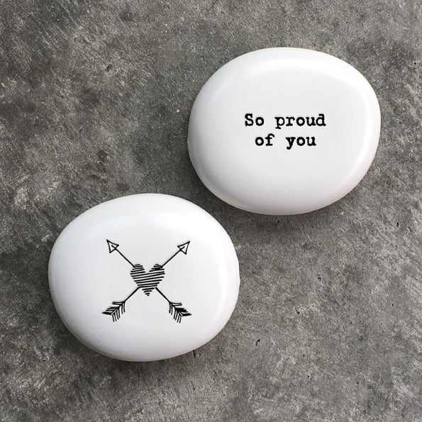 So Proud Porcelain Pebble