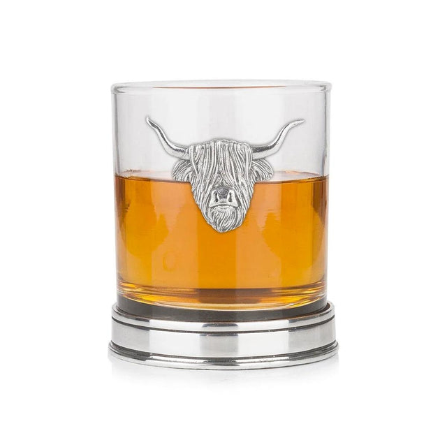 Highland Coo Tumbler with Polished Base