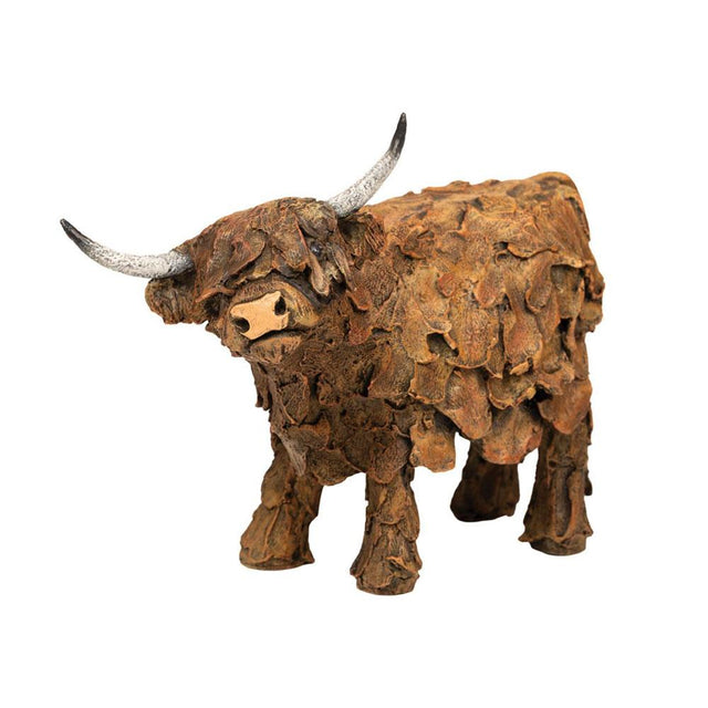 Gordon Highland Cow Figurine Close Up