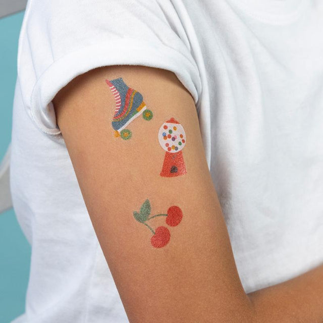 Top Banana Temporary Tattoos on Model