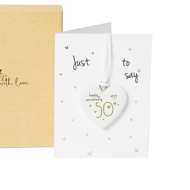 50th Anniversary Ceramic Decoration in Gift Box