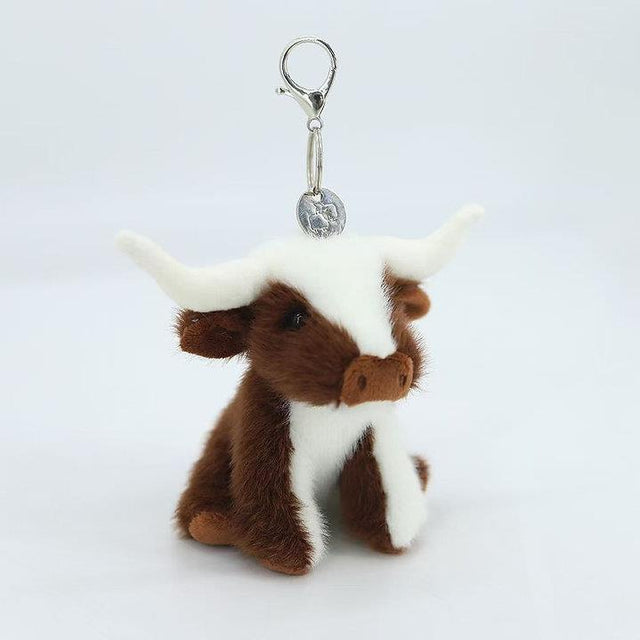 Texas Longhorn Cow Keyring