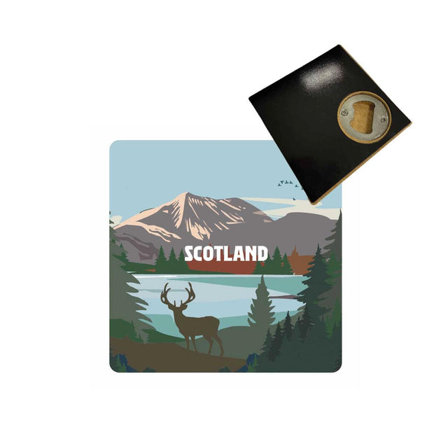 Stag 3 in1 Bottle Opener Coaster & Magnet