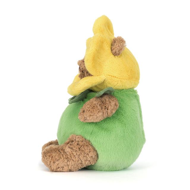Jellycat Bartholomew Bear Daffodil Outfit Side Facing