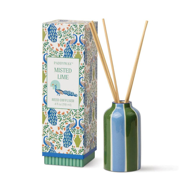 Misted Lime Peacock Ceramic Diffuser
