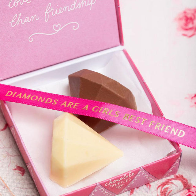 Girl's Best Friend Milk & White Chocolate Diamonds
