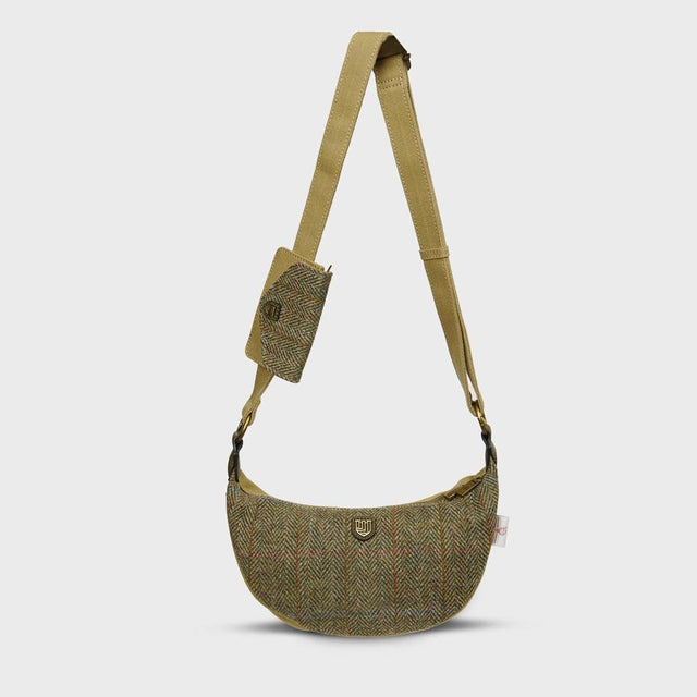 Islander Harris Tweed Luna Cross Body Bag in Chestnut Herringbone